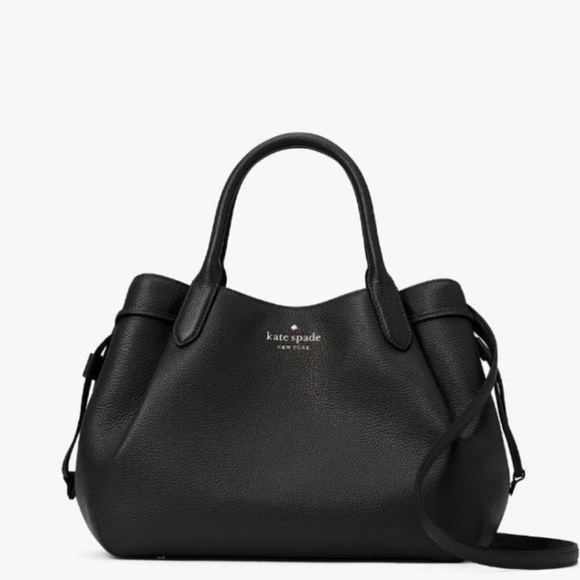 Kate Spade Large Dumpling Black Pebbled Satchel - Picture 8 of 8